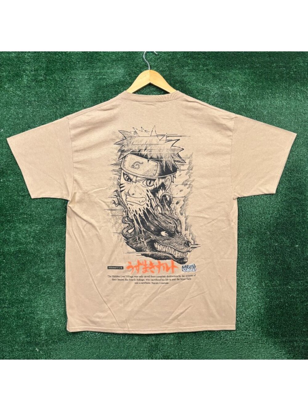 Primitive x Naruto Shippuden Nine Tails Anime T-Shirt Size Extra Large